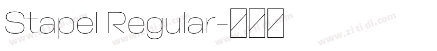 Stapel Regular字体转换
